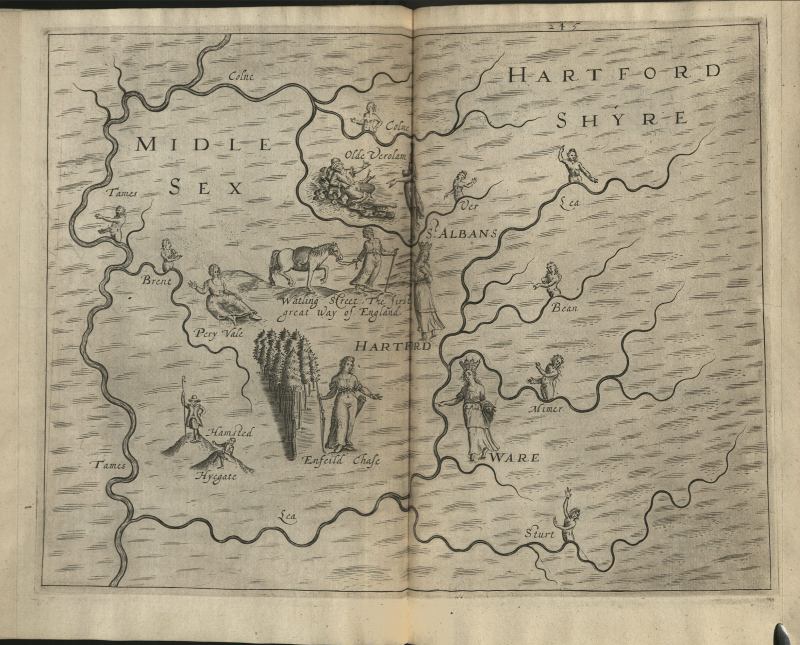 A map of Hertfordshire