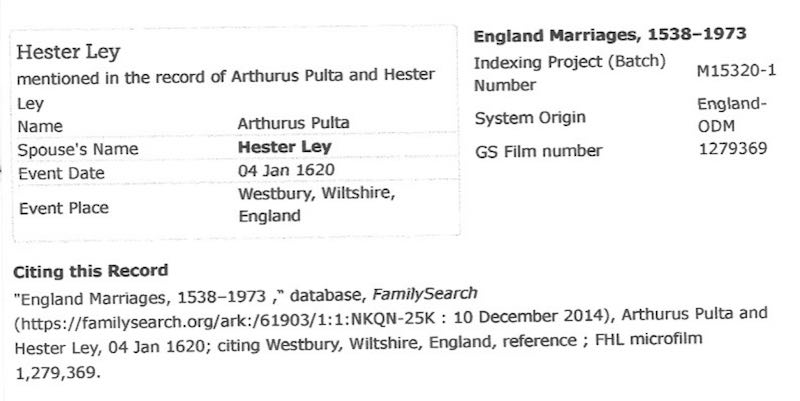 Script in Latin reading, “Arthurus Pulter.”